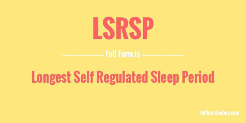 lsrsp-full-form