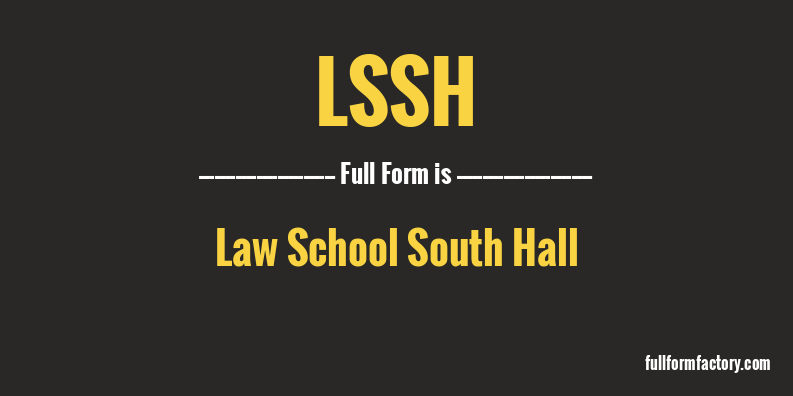 lssh-full-form
