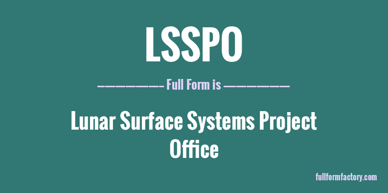 lsspo-full-form