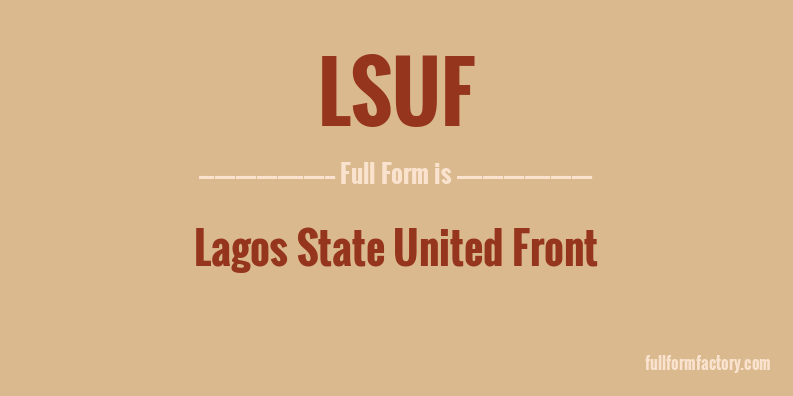 lsuf-full-form