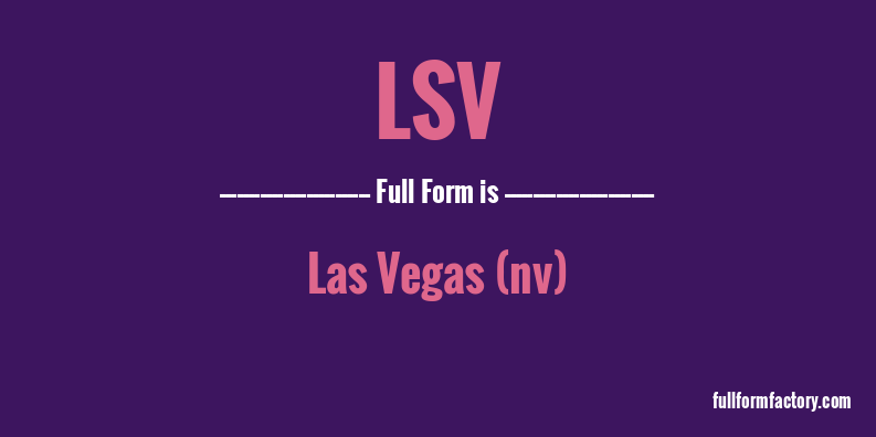 lsv-full-form