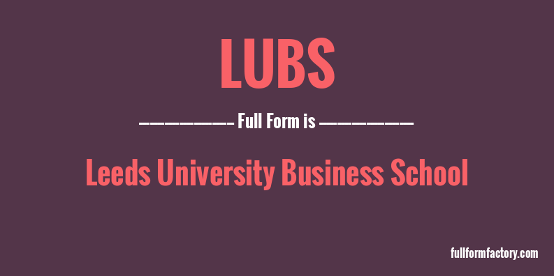 lubs-full-form