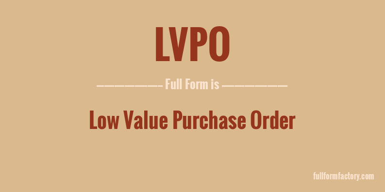lvpo-full-form