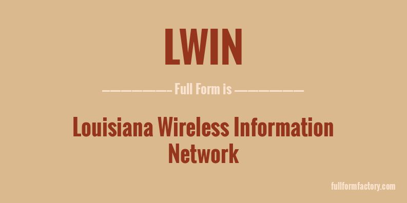 lwin-full-form
