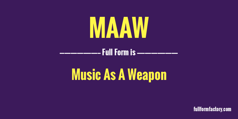 maaw-full-form