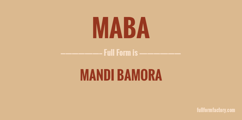 maba-full-form