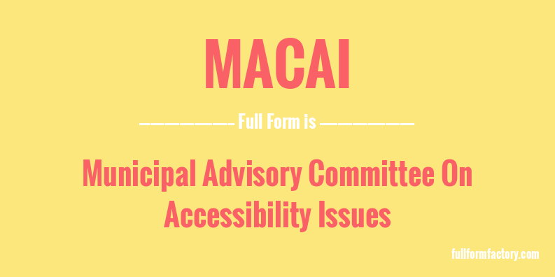 macai-full-form