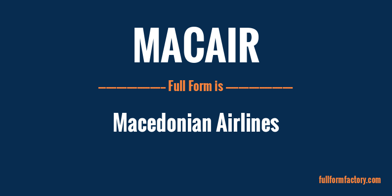 macair-full-form