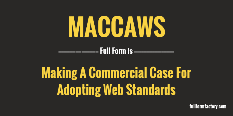 maccaws-full-form