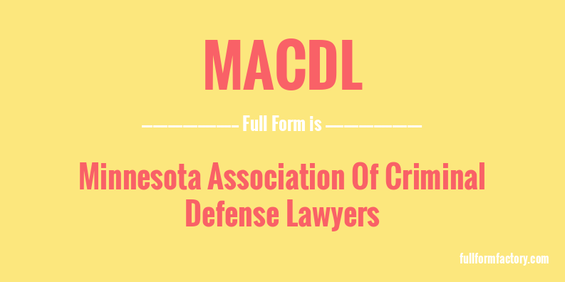 macdl-full-form