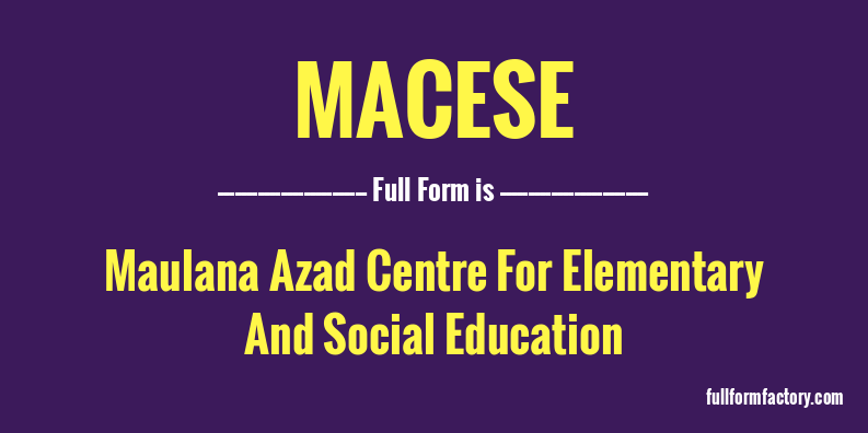 macese-full-form