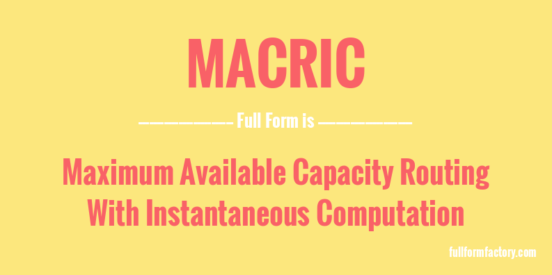macric-full-form