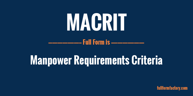 macrit-full-form