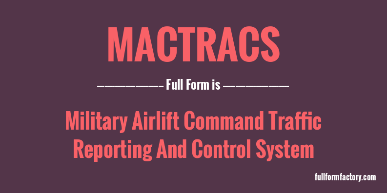 mactracs-full-form