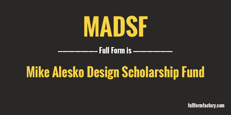 madsf-full-form