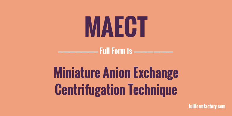 maect-full-form
