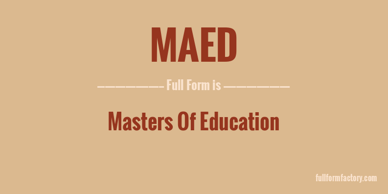 maed-full-form