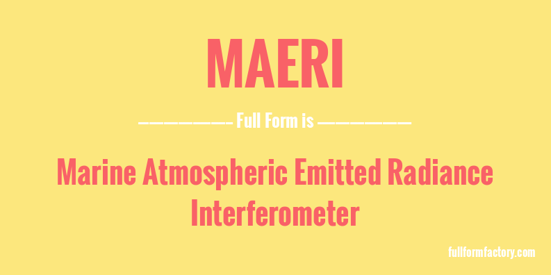 maeri-full-form