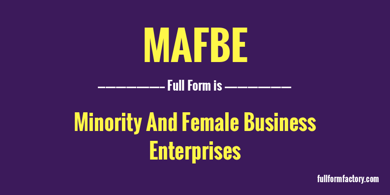mafbe-full-form