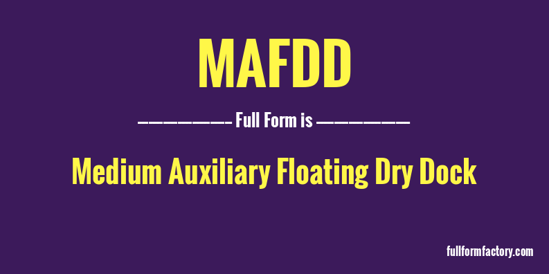 mafdd-full-form