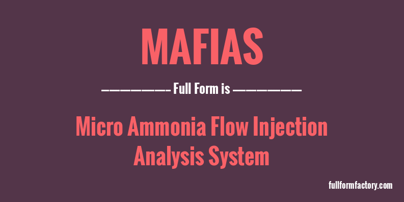 mafias-full-form