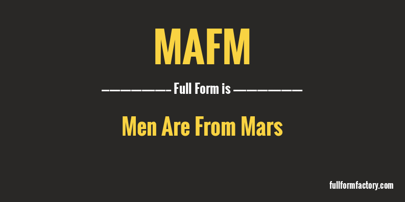 mafm-full-form