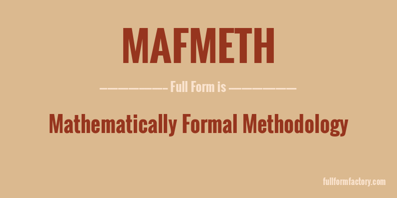 mafmeth-full-form