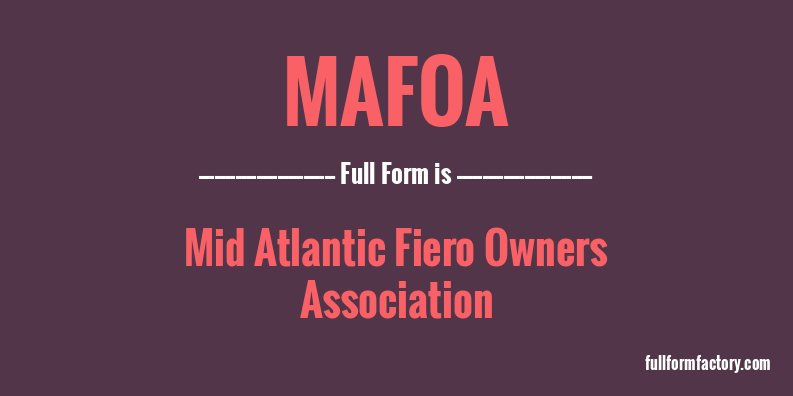 mafoa-full-form