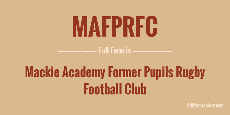 mafprfc-full-form