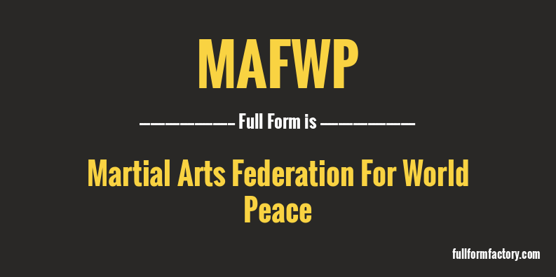 mafwp-full-form