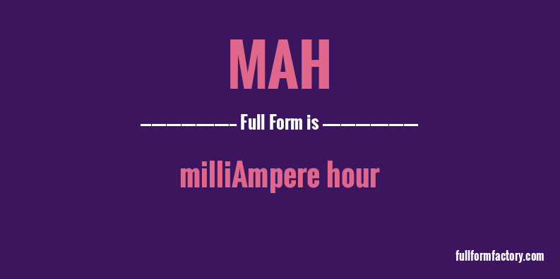 mah-full-form