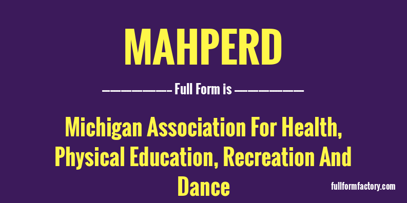mahperd-full-form