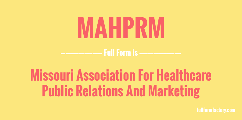 mahprm-full-form