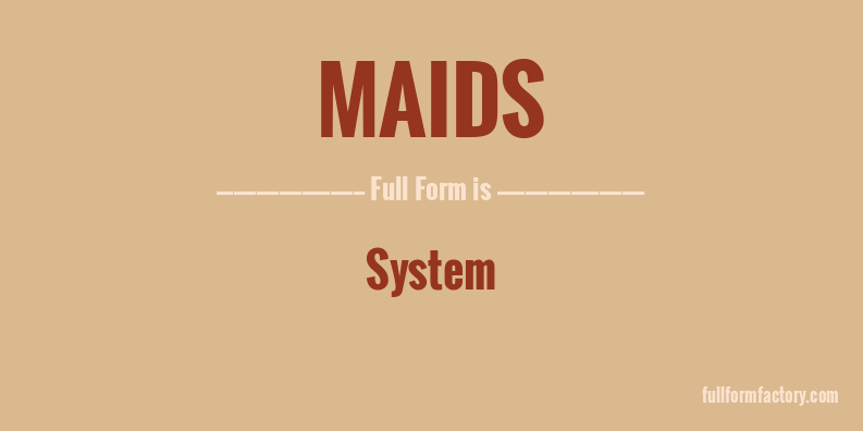 maids-full-form
