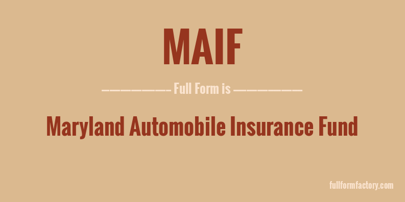 maif-full-form