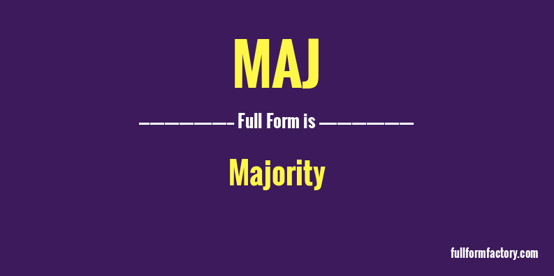 maj-full-form