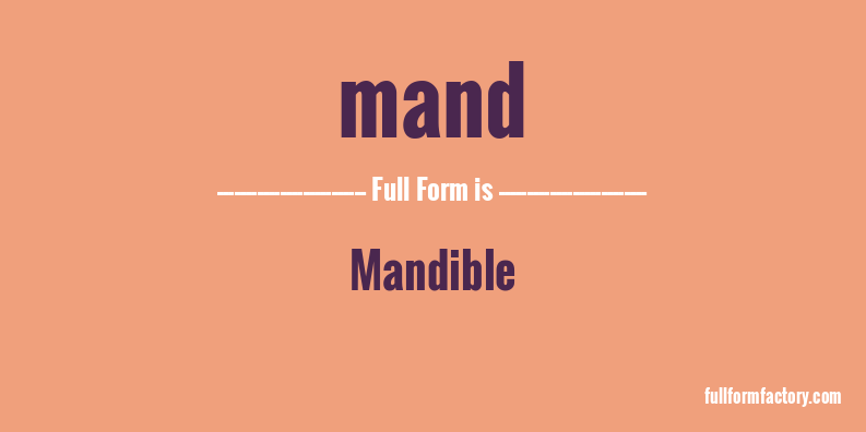 mand-full-form