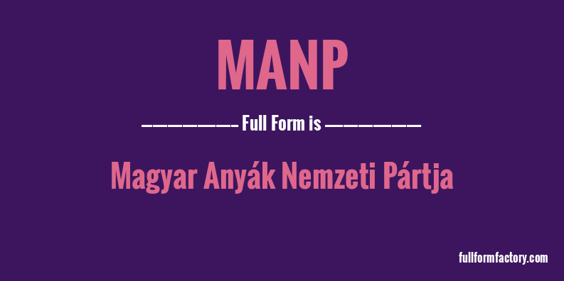 manp-full-form