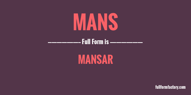 mans-full-form