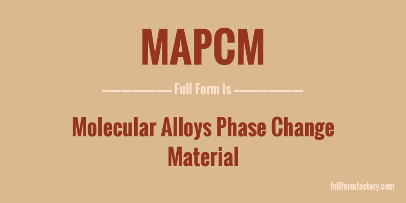 mapcm-full-form