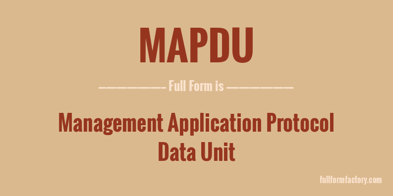 mapdu-full-form
