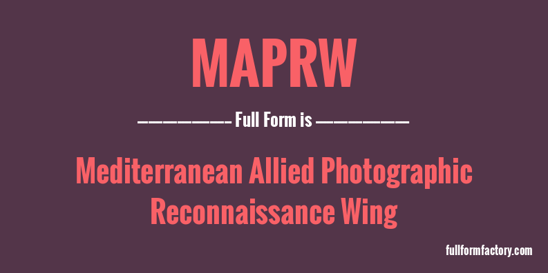 maprw-full-form