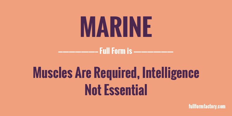 marine-full-form