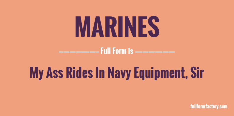 marines-full-form