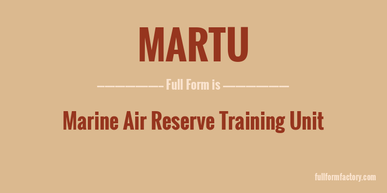 martu-full-form