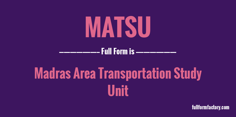 matsu-full-form