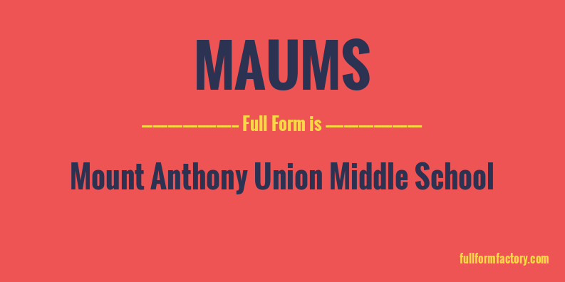 maums-full-form