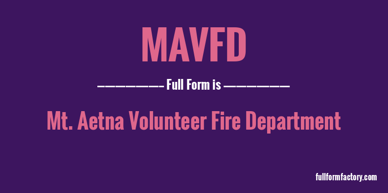 mavfd-full-form
