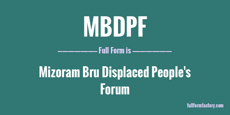 mbdpf-full-form