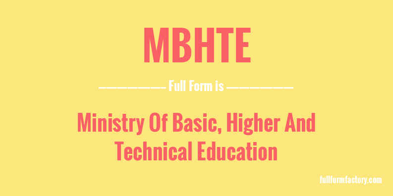 mbhte-full-form